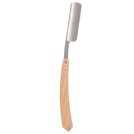 Porte-rasoir droit en acier inoxydant, support pour rasoir manuel et coupe-barbe pliable