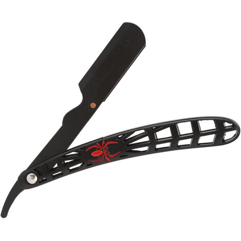 Porte-rasoir droit pour hommes - Support professionnel pour rasoir manuel à manche creux, rangement pour rasage visage - Araignée rouge