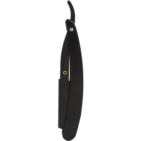 Porte-rasoir droit vintage en acier inoxydable pour barbier - Support de rasoir manuel classique pour hommes