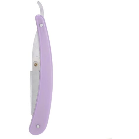 Porte-rasoir rétro pour barbe vintage, support de rasoir manuel pliable pour rasage classique, étui pour rasoir à barbe violet.