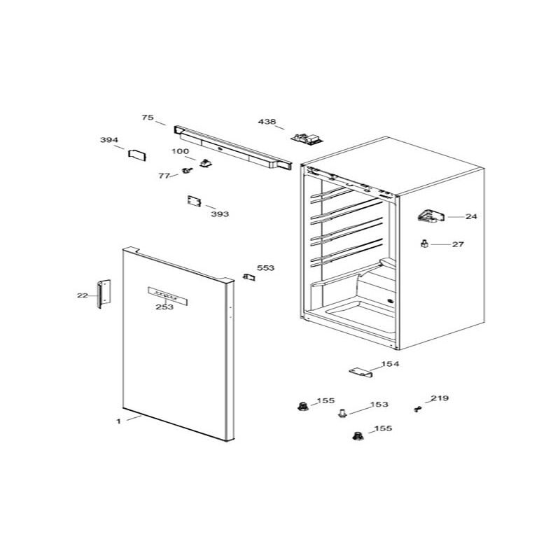 FAGOR Porte Refrigerateur Avec Joint Pour Refrigerateur - As0023636