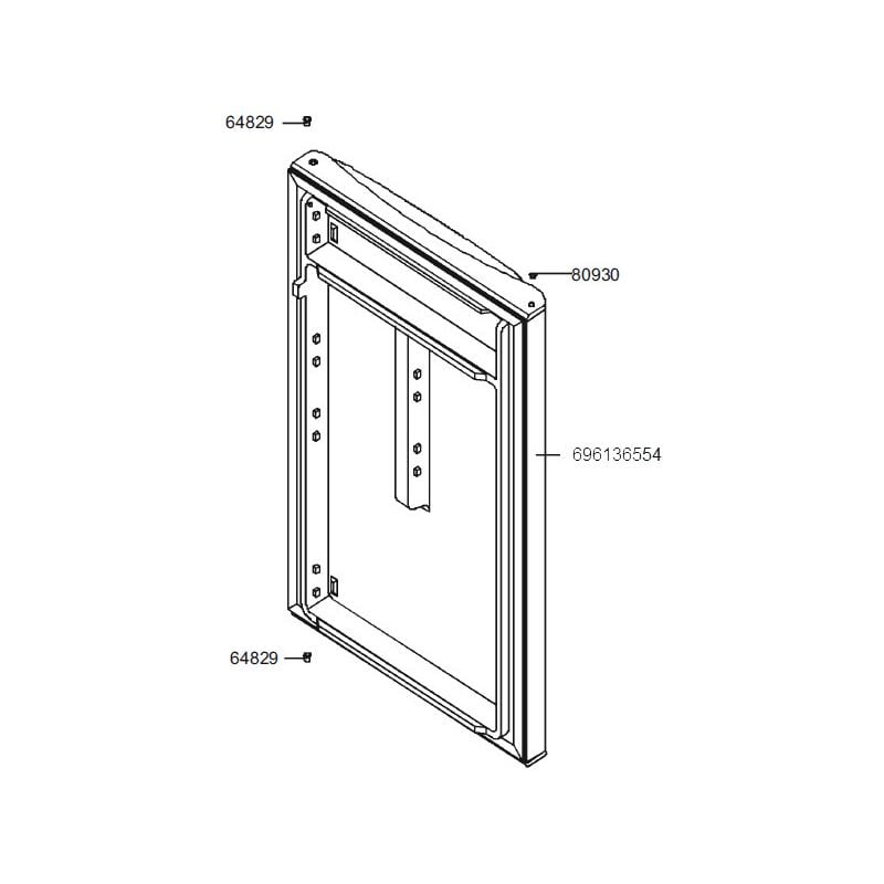 Smeg - porte refrigerateur + joint magnetique pour refrigerateur...