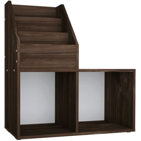 Porte-revue pour enfants Chêne fumé Bois d’ingénierie CFW434879