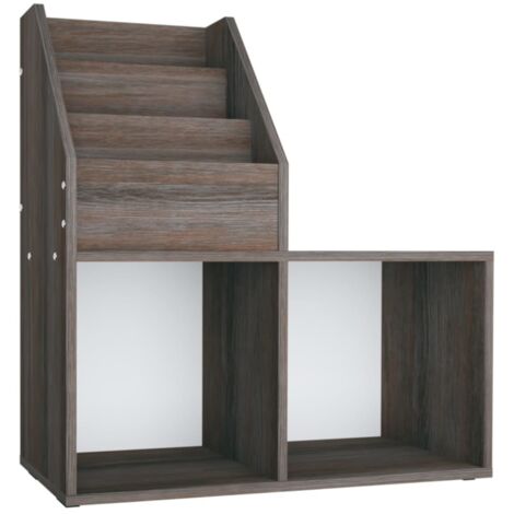 Porte-revue pour enfants Gris et chêne sonoma Bois d’ingénierie CFW440411
