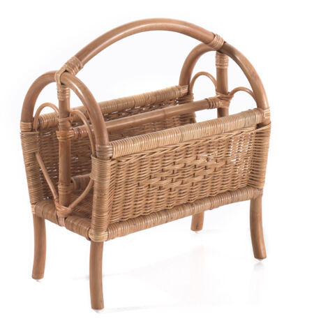 Porte-revues 44x30x42 cm en rotin miel