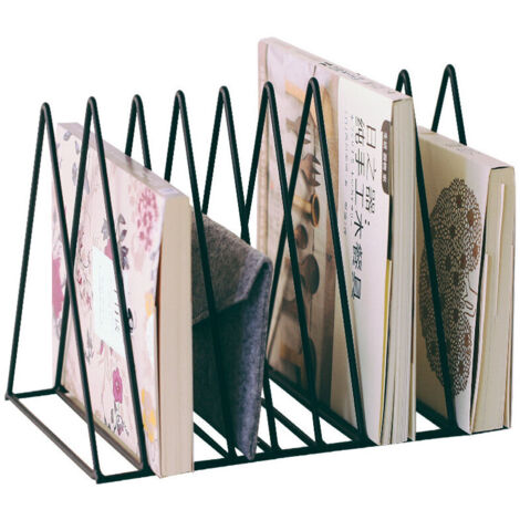 Porte-revues en acier en forme de triangle noir
