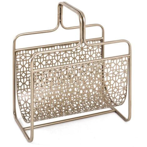 Porte-Revues en Métal "Magazines" 45cm Bronze