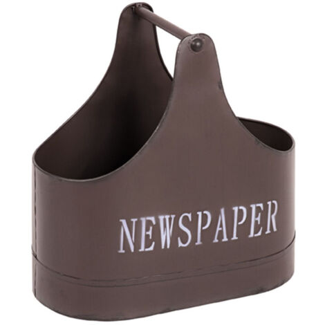 Porte-Revues en Métal "Vintage" 44cm Marron