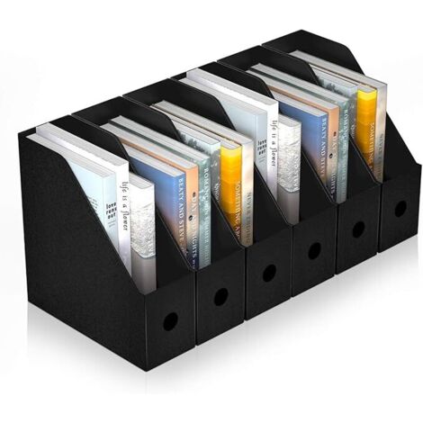 Porte-revues et dossiers suspendus, lot de 6, en plastique étanche, avec rangement trié, idéal pour les dortoirs, les bureaux et le rangement de dossiers à domicile.