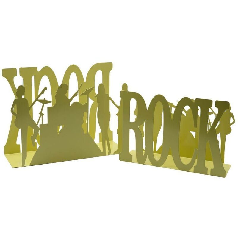 Webmarketpoint - Porte-revues métal rock 1-2 crème cm35x12h24