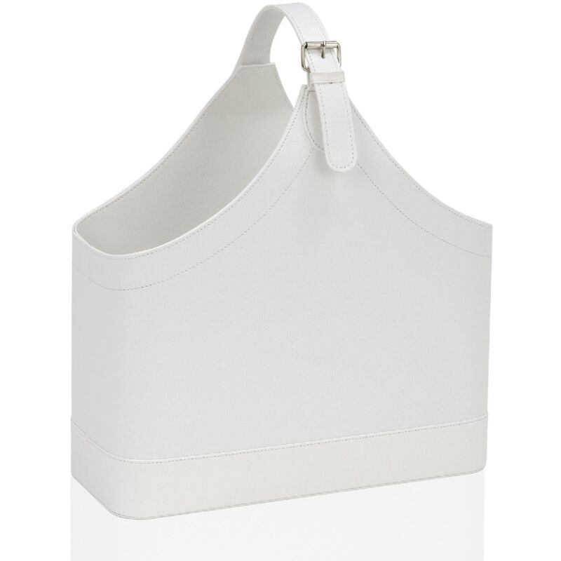 ANDREA HOUSE AX62329 Revistero Efecto Piel Blanca - ref: AX62329