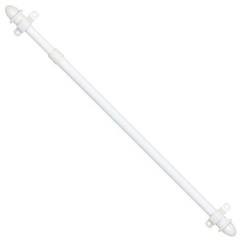 Porte Rideau Extensible Rond 12/72-123 Blanc