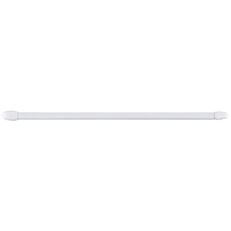 Porte-Rideau Plat 11mm 40-65cm Blanc 2 Unités