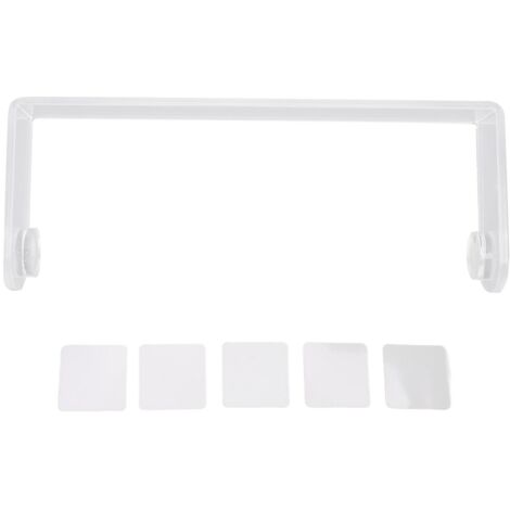Porte-Rouleau Adhésif en Acrylique Transparent pour Cuisine et Salle de Bain - Support sous Placard pour Essuie-Tout - 29 x 11.5 x 4.5 cm