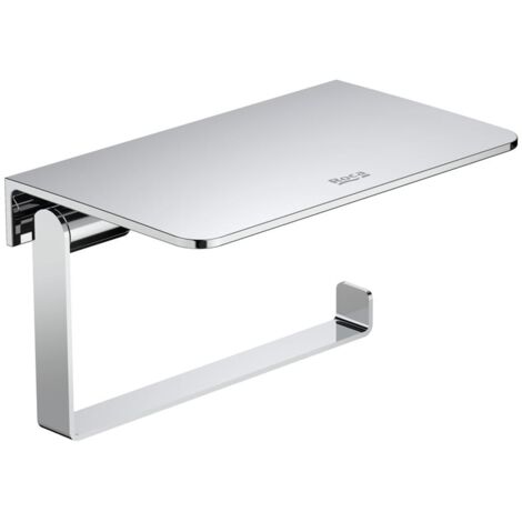 Porte-rouleau avec tablette HOTELS - ROCA Couleur : Chrome