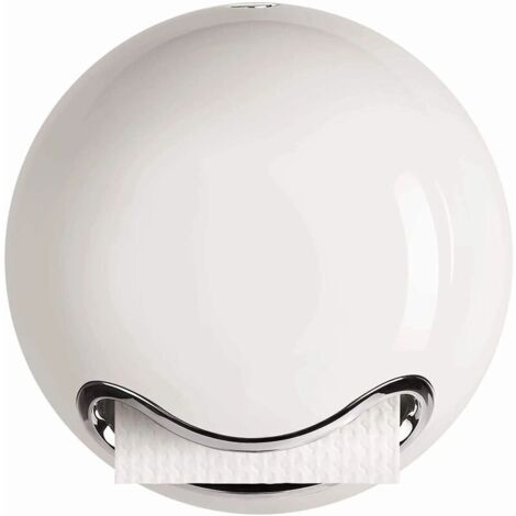 Porte-rouleau "Bowl" à coller ou à percer Blanc, Ensoleillé