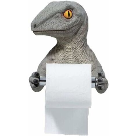 Porte-Rouleau De Papier Dinosaure - sans Perçage, Porte-Rouleau De Toilette Rangement De Salle De Bain Support De Rouleau De Papier Toilette Porte-Serviettes en Papier pour La Maison, Hôtel