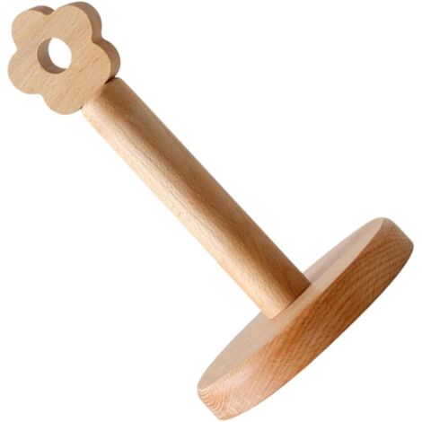 Porte-rouleau de papier essuie-tout en bois de hêtre, support vertical