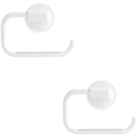 Porte-rouleau de papier essuie-tout, étagère de rangement pour salle de bain, porte-serviettes blanc
