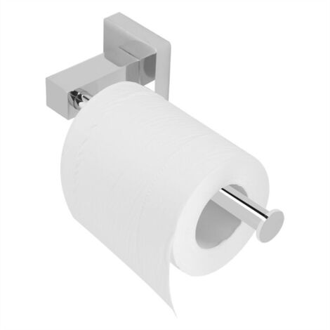 Porte-rouleau de papier inox Salle de bain WC avec serviette au mur