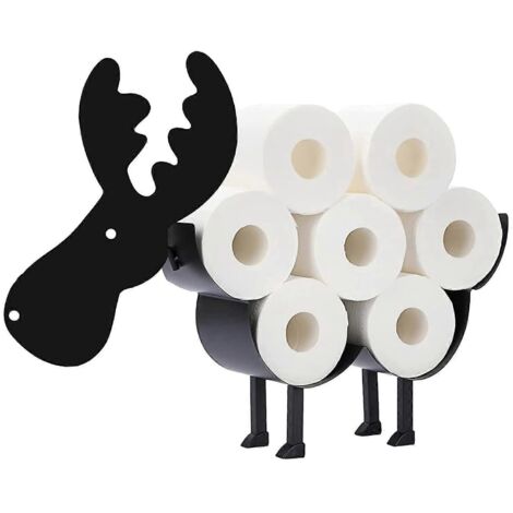 Porte-rouleau de papier rustique en fer, support pour mouchoirs, décoration artisanale de style ferme, pour salle de bain et cuisine.