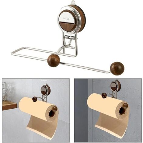 Porte-rouleau de papier toilette à ventouse, support mural pour essuie-tout de cuisine, porte-rouleau de papier toilette amovible