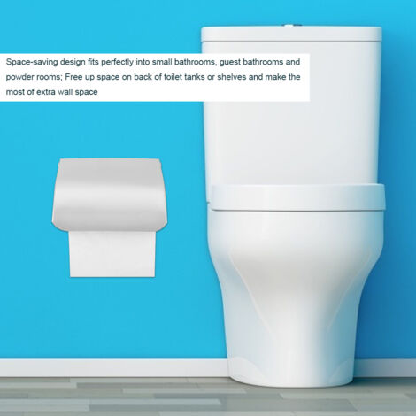 Porte-rouleau de papier toilette mural en acier inoxydable pour salle de bain