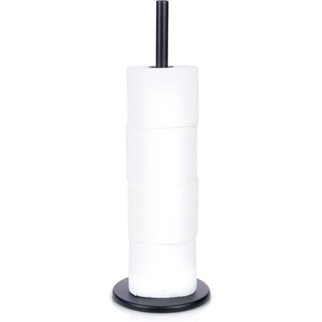 Porte rouleau de papier toilette noir elegant en acier inoxydable
