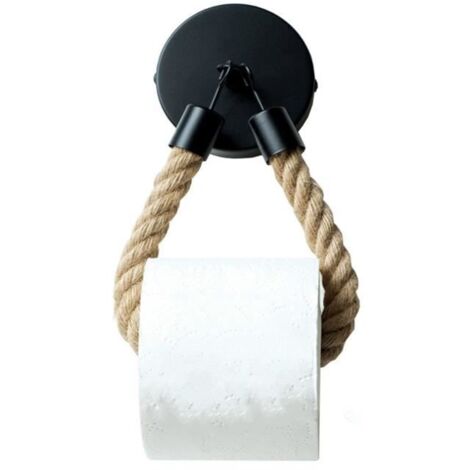 Porte-rouleau De Papier Toilette Vintage Noir Pour Rouleau De Papier Toilette