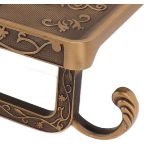 Porte-Rouleau de Papier Toilette Vintage Style Aluminium pour Salle de Bain, Salon, Chambre - Modèle C