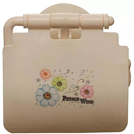 Porte-rouleau De Toilette Accessoire De Salle De Bain Avec Double Ventouse Fleurs