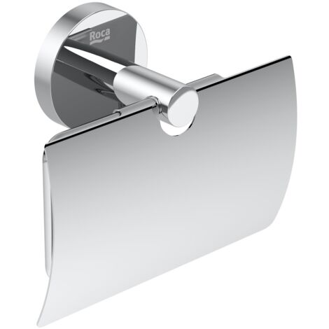 Porte-rouleau de toilette COMPAS avec couvercle - ROCA