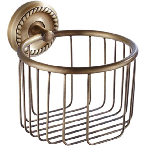 Porte - Rouleau De Toilette Rétro Murale - Distributeur À Panier pour