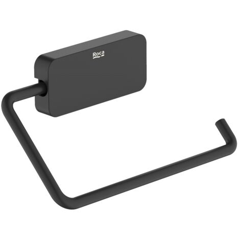 Porte-rouleau de toilette sans couvercle SONATA - ROCA Couleur : Noir mat