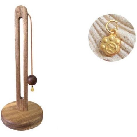 Porte-Rouleau d'essuie-Tout Debout en Bois d'acacia , Support pour Rouleaux Standard et de Taille , pour Cuisine et Table à Manger , Plan de Travail