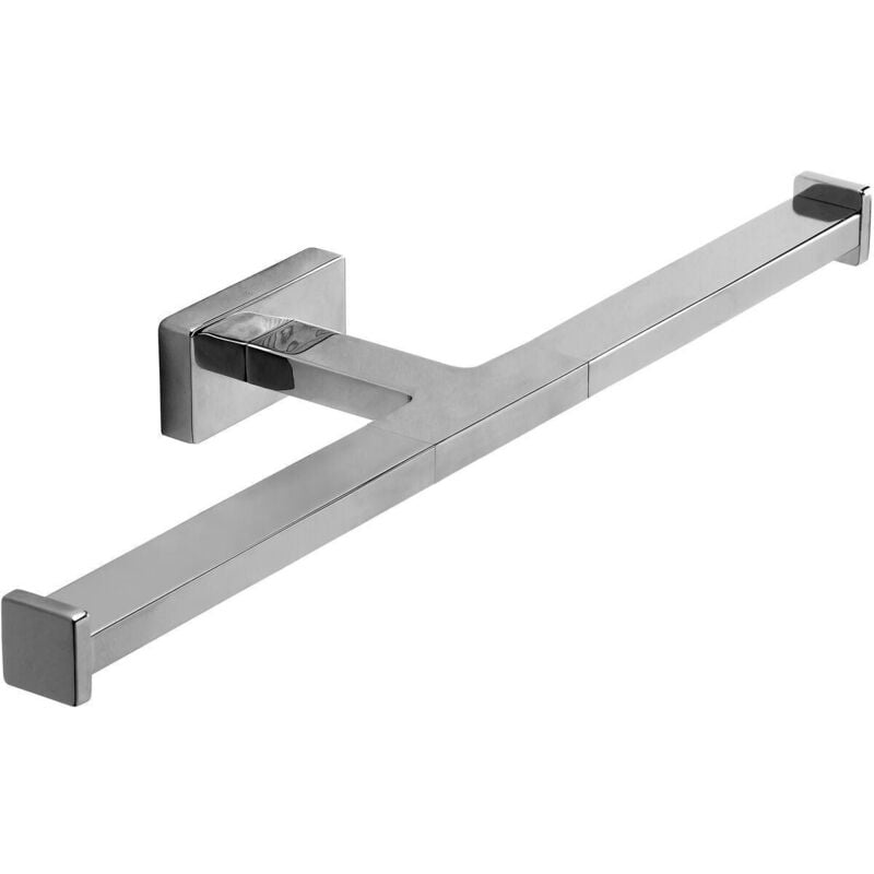 Inda - Porte-rouleau double Lea chrome poli