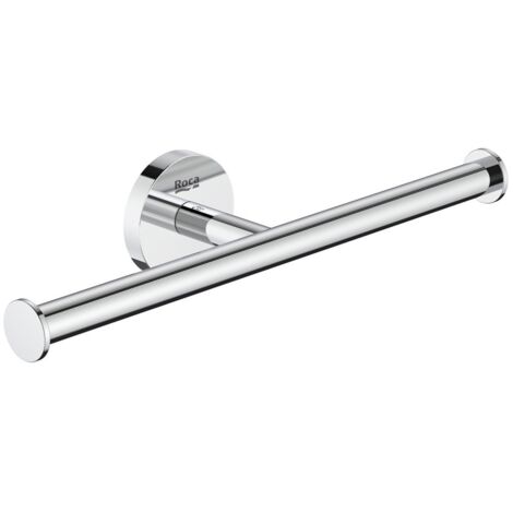 Porte-rouleau double sans couvercle ROUND HOTELS - ROCA Couleur : chromé