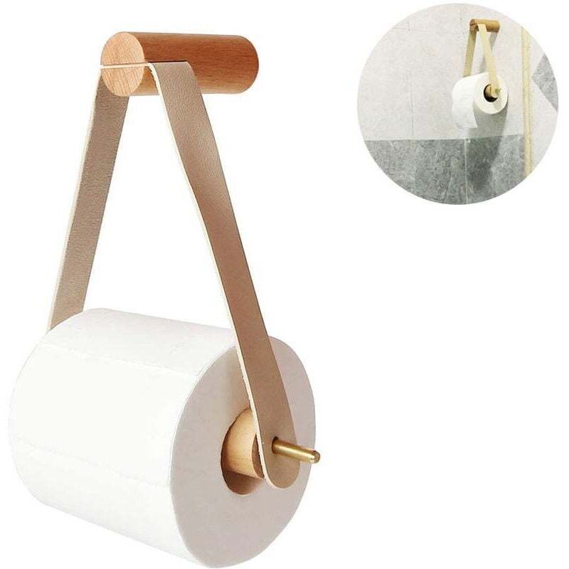 Porte-Rouleau En Bois Créatif Rangement De Salle De Bain Distributeur De Serviettes En Papier Porte-Papier Toilette Boîte Accessoires De Salle De