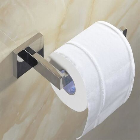 Porte Rouleau Papier Toilette Acier Inoxydable 304 Finitions Métal Chromé Miroir Poli 167,55,5cm-Dérouleur Papier Accessoirs WC