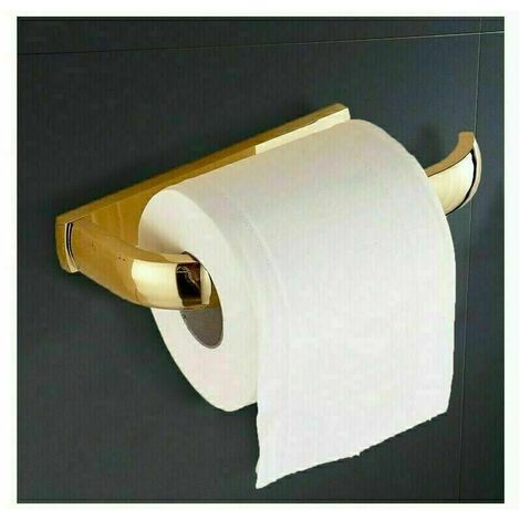 Porte Rouleau Papier Toilette Laiton Antique，Déco Murale WC,Dérouleur Papier Accessoire WC, Distributeur Papier WC-Accessoire Toilettes Salles de Bains