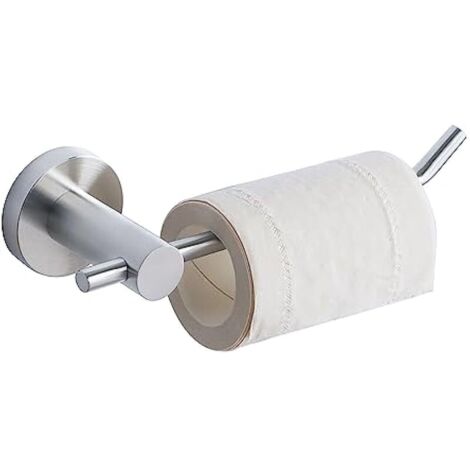 Porte Rouleau Papier Toilette, Papier Toilette Mural pour Salle de Bain/Cuisine, en Acier Inoxydable SUS 304, Antirouille et Pratique, Brossé