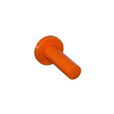 Porte-rouleau papier WC SERIE 477 d: 33mm. avec rosace d: 70mm orange