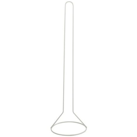 Porte Rouleau Papier Wc sur pied Acier Blanc MSV