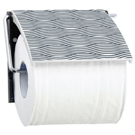 Porte Papier Toilette Mural Gris - Acier Inoxydable, Fixation Vis, Salle De Bain