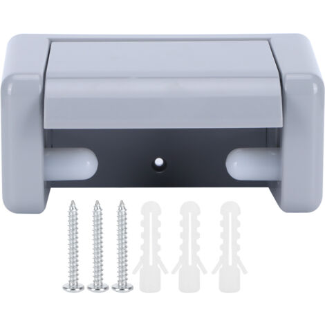 Porte-Rouleau WC Mural ABS Blanc - Support Papier Toilette pour Salle de Bain/Cuisine (16.5cm)