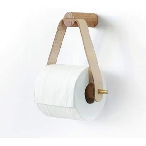 Porte-Rouleau,Nordic Creative Porte-Rouleau en Bois Salle de Bains,Stockage Papier essuie-Tout,Distributeur de Papier Toilette