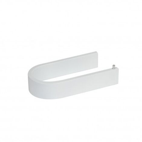 Porte-rouleaux wc MATERIA en aluminium brillant éloxé blanc - L14,8 x l7,6 x h3 cm - avec adhésif 3M - Koh-I-Noor