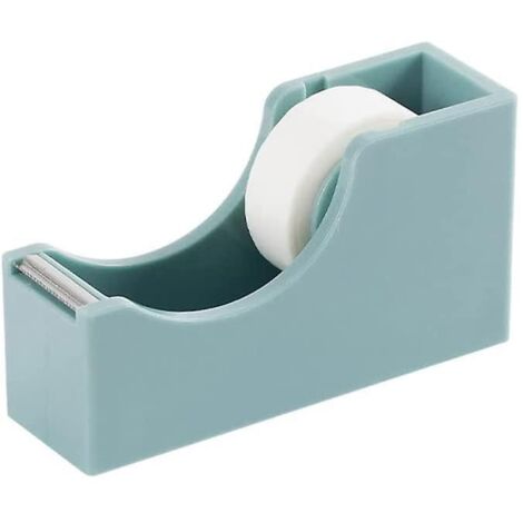 Porte-ruban adhésif de bureau, antidérapant, facile à utiliser, coupe nette, compatible avec les rubans adhésifs de 18 mm de large, vert foncé
