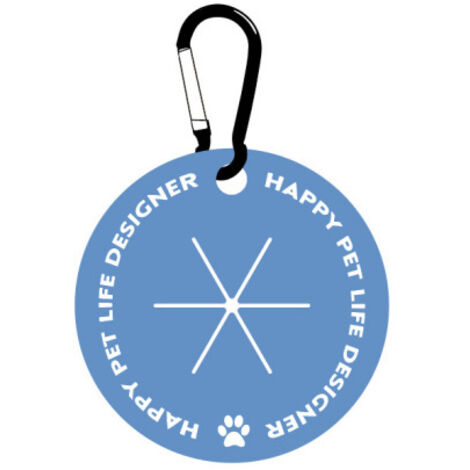 Porte-sac à crottes - Avec mousqueton - Mains libres - Pour laisse - Distributeur de sacs à crottes - Accessoires de promenade pour chiens（bleu）
