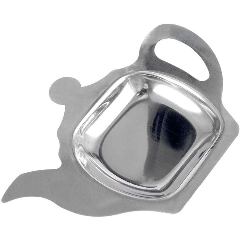 Porte-sachet de thé Théière en acier inoxydable